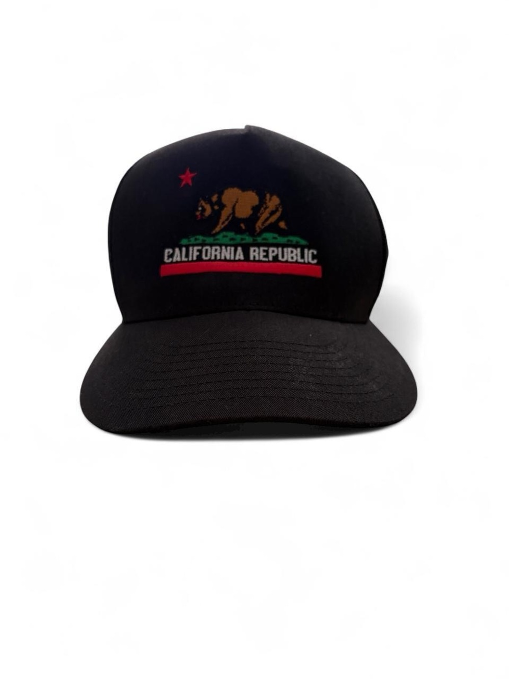 California Republic Black Baseball Cap - California Republic Logo